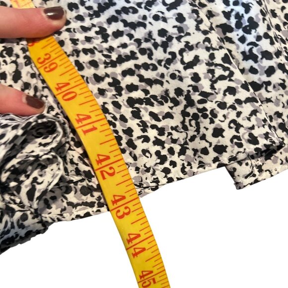 Nanette Lapore Black & White Animal Print Sleeveless Dress w/Tie Waist Size 8 - Picture 5 of 7